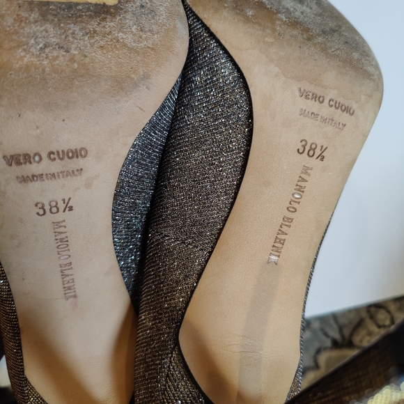 Manolo Blahnik Nattorno mesh Glitter heels - Picture 9 of 11